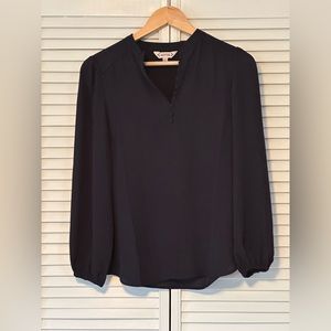 Nanette Lepore blouse top, navy, XS - Excellent Condition